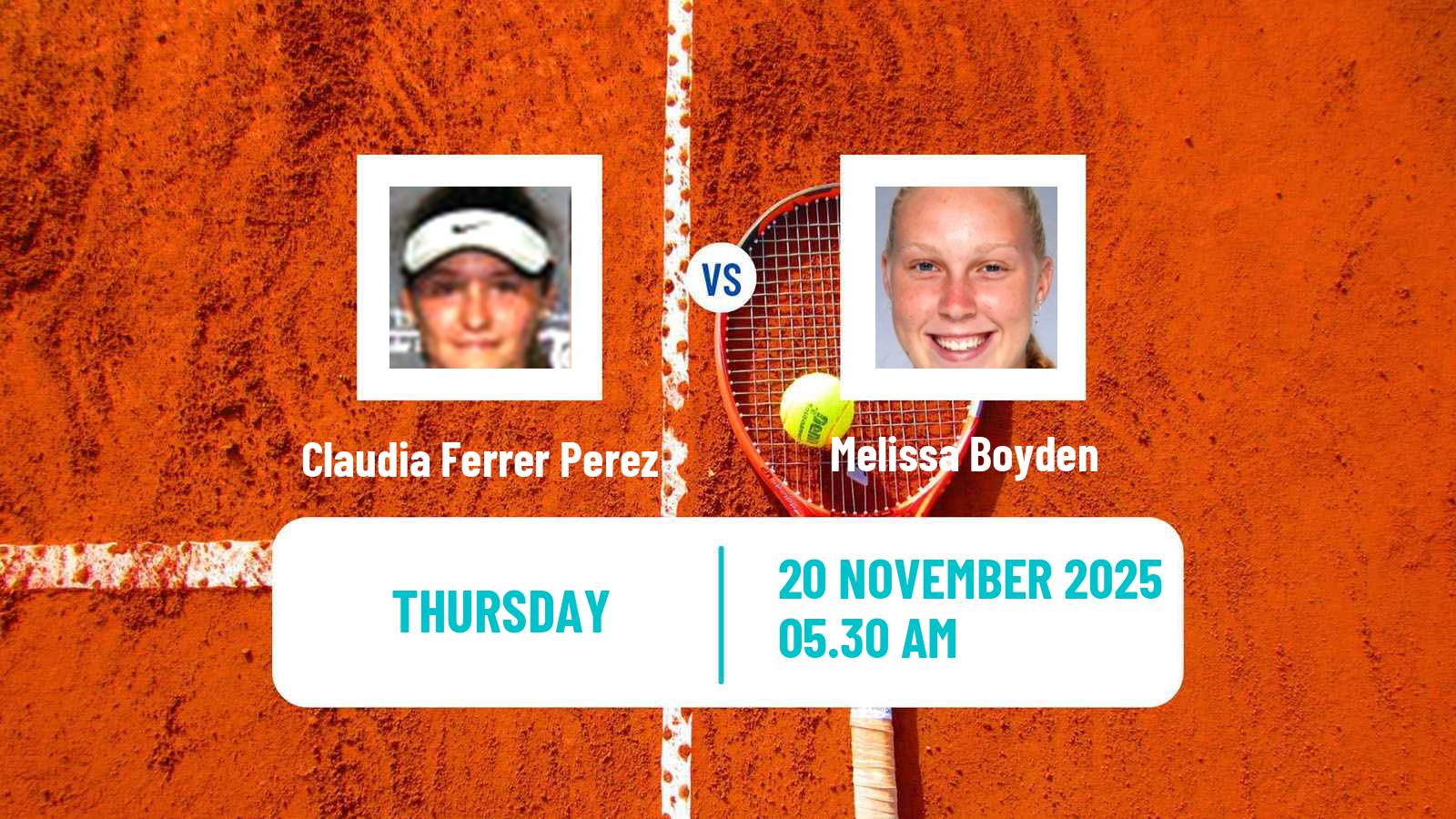Tennis ITF Women Singles W15 Alcala De Henares Claudia Ferrer Perez - Melissa Boyden