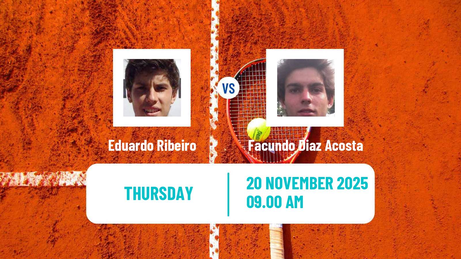 Tennis Challenger Men Singles Florianopolis Eduardo Ribeiro - Facundo Diaz Acosta