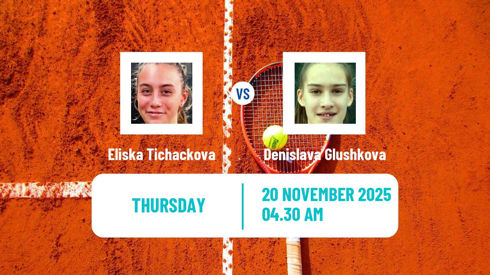 Tennis ITF Women Singles W35 Heraklion 3 Eliska Tichackova - Denislava Glushkova