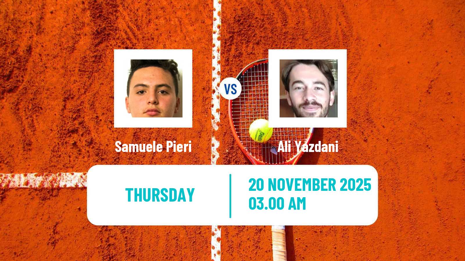 Tennis ITF Men Singles M25 Antalya 5 Samuele Pieri - Ali Yazdani