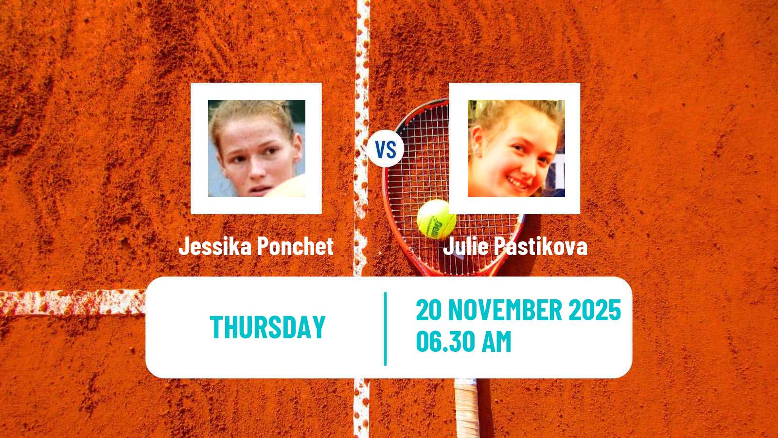 Tennis ITF Women Singles W50 Trnava Jessika Ponchet - Julie Pastikova