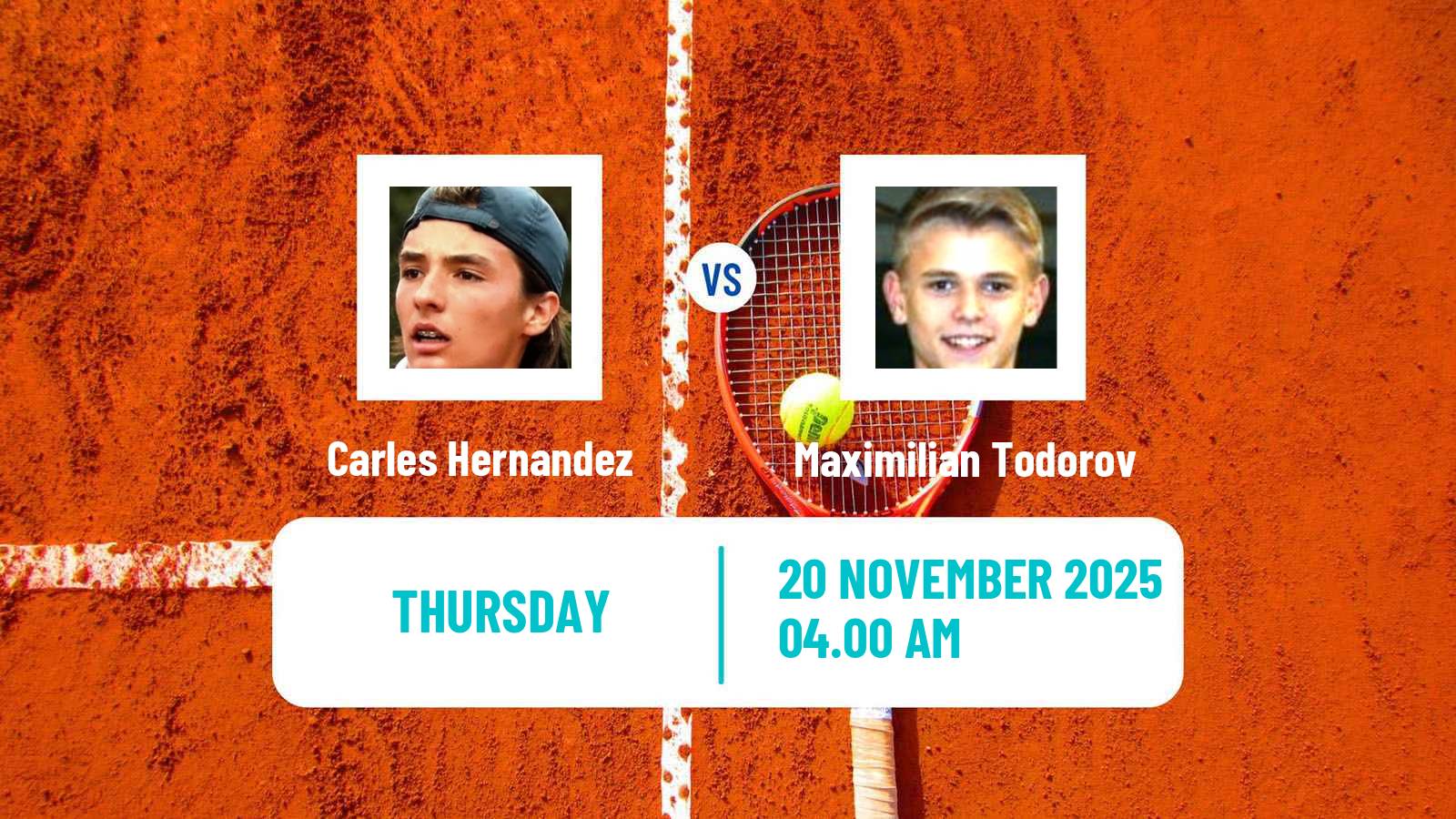 Tennis ITF Men Singles M15 Alcala De Henares Carles Hernandez - Maximilian Todorov