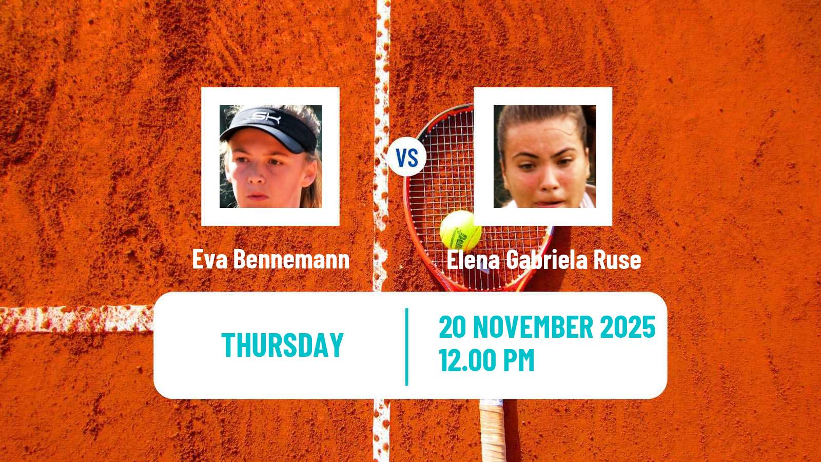 Tennis ITF Women Singles W75 Petange Eva Bennemann - Elena Gabriela Ruse