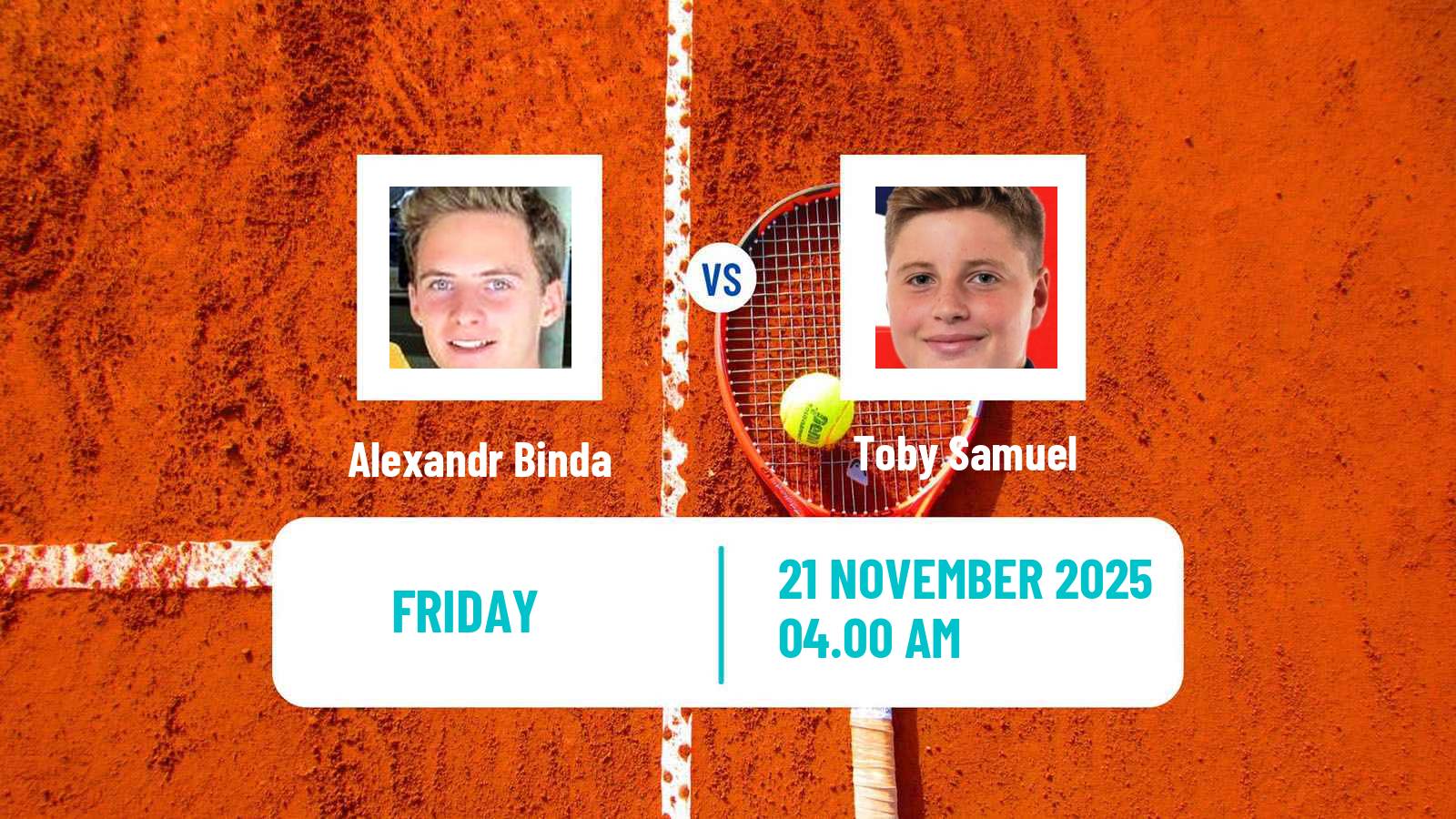 Tennis Challenger Men Singles Soma Bay Alexandr Binda - Toby Samuel