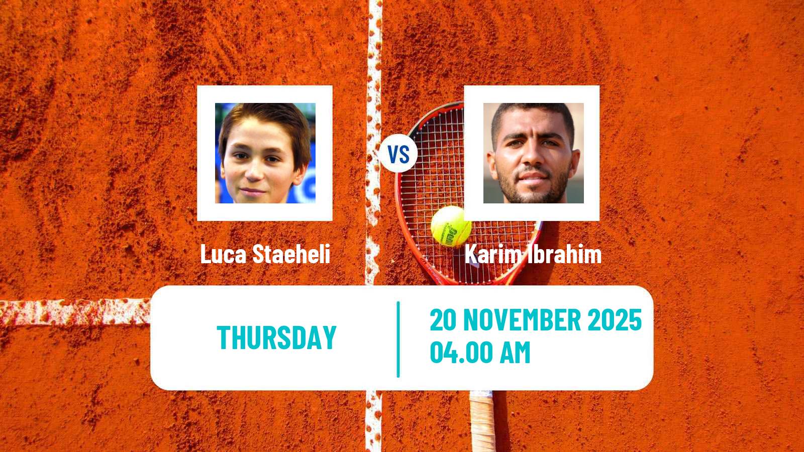 Tennis ITF Men Singles M15 Sharm Elsheikh 18 Luca Staeheli - Karim Ibrahim