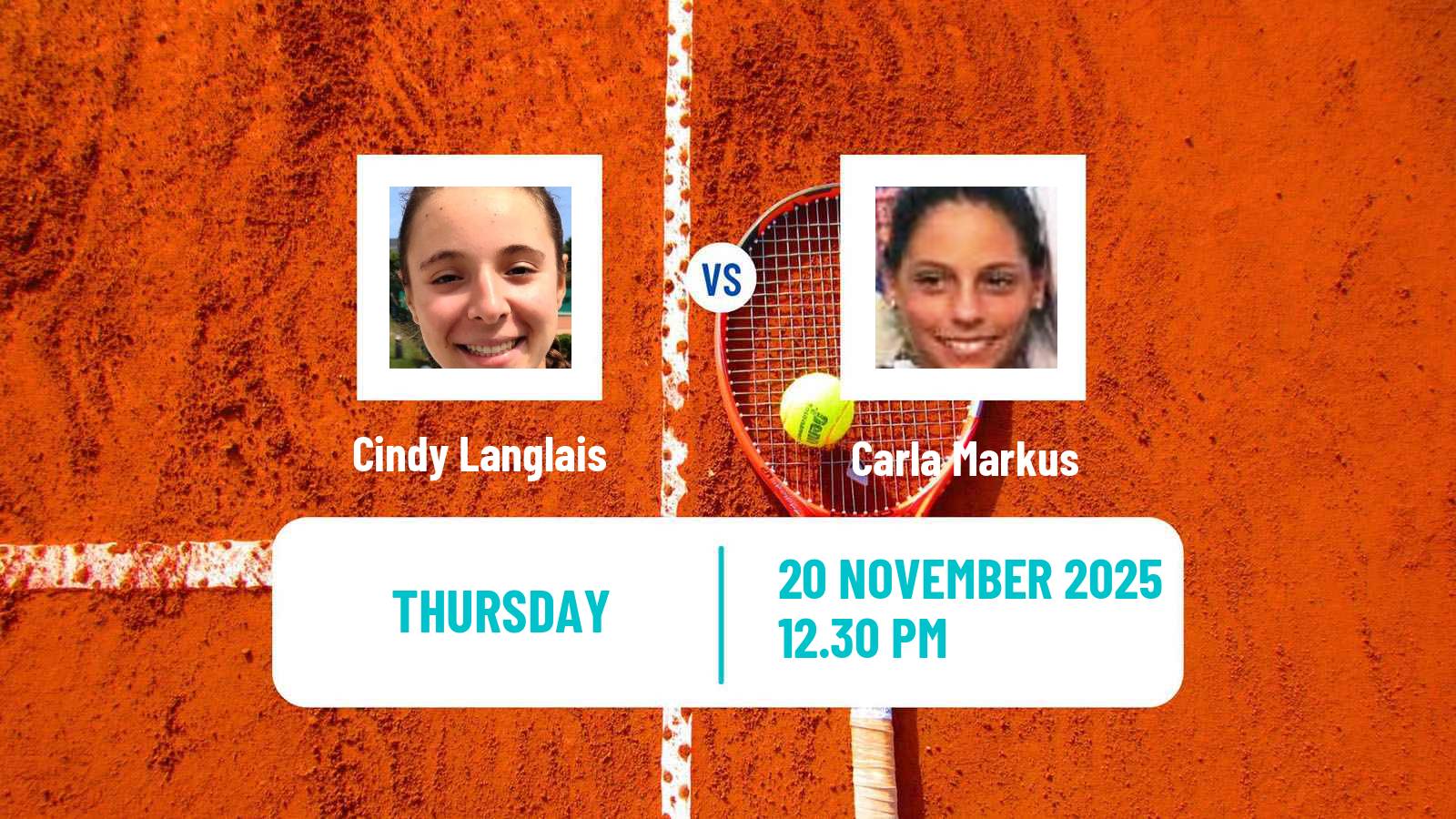 Tennis ITF Women Singles W15 Mogi Das Cruzes Cindy Langlais - Carla Markus