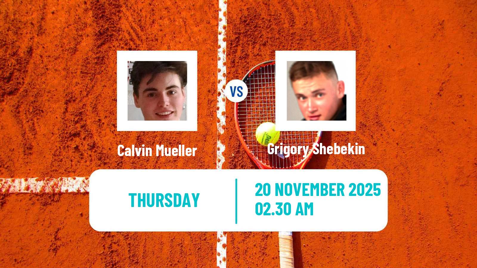 Tennis ITF Men Singles M15 Sharm Elsheikh 18 Calvin Mueller - Grigory Shebekin