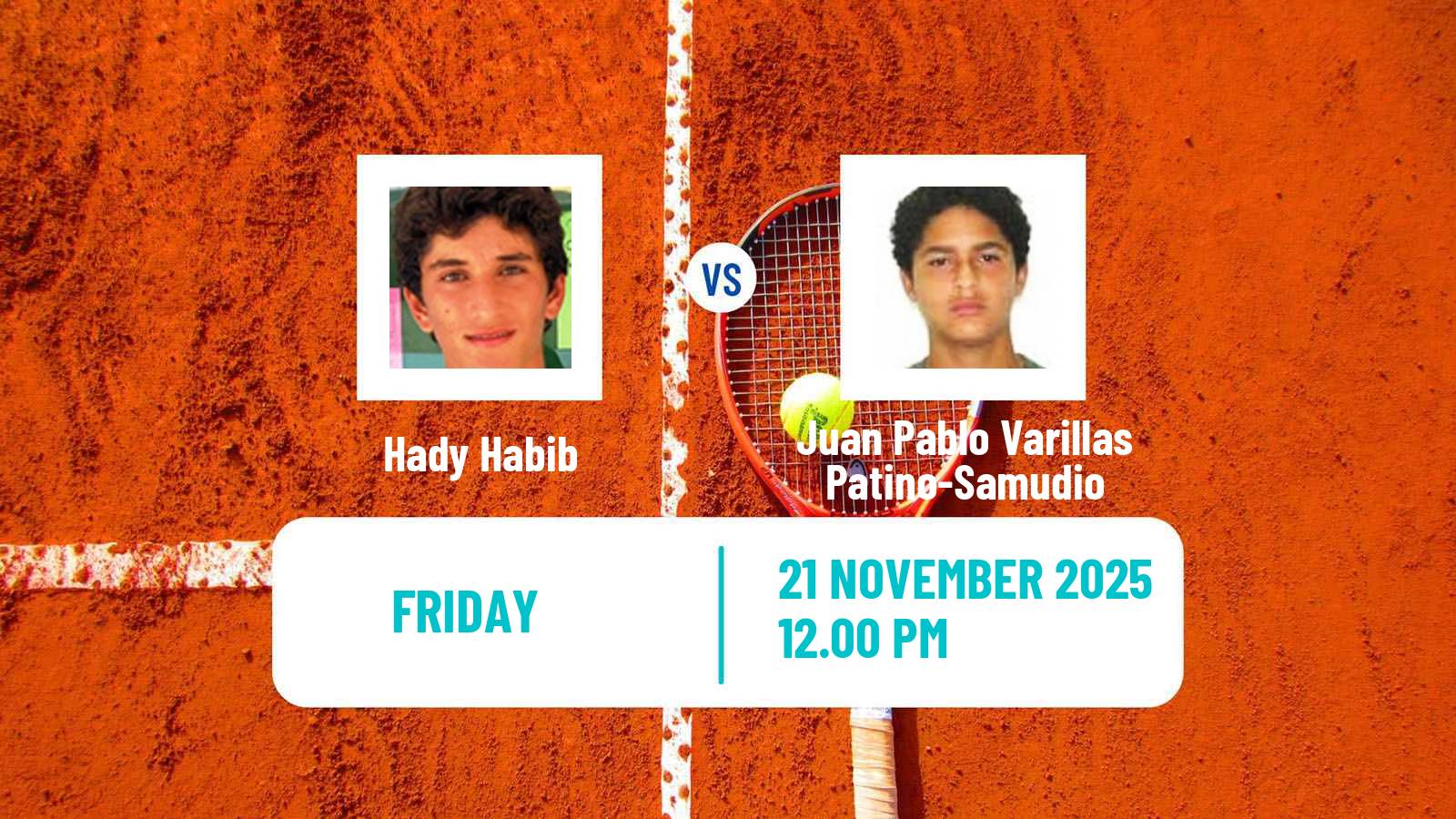 Tennis Challenger Men Singles Guayaquil Hady Habib - Juan Pablo Varillas Patino-Samudio
