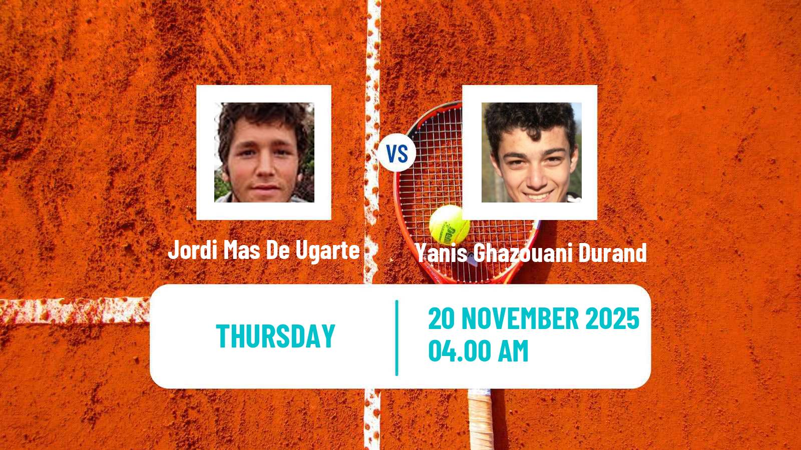 Tennis ITF Men Singles M25 Luanda Jordi Mas De Ugarte - Yanis Ghazouani Durand