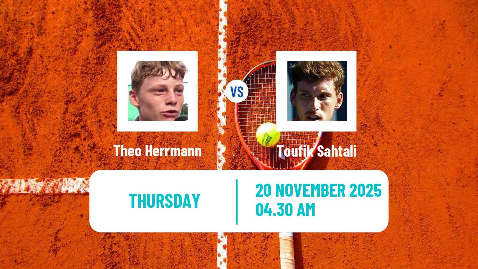 Tennis ITF Men Singles M15 Monastir 42 Theo Herrmann - Toufik Sahtali