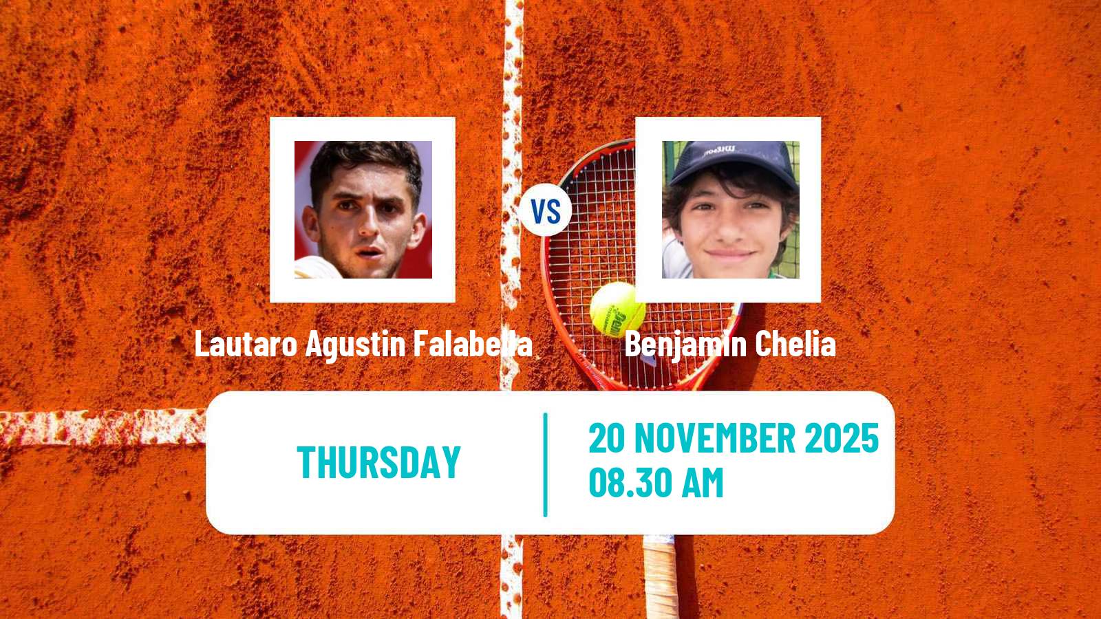 Tennis ITF Men Singles M15 Olavarria Lautaro Agustin Falabella - Benjamin Chelia