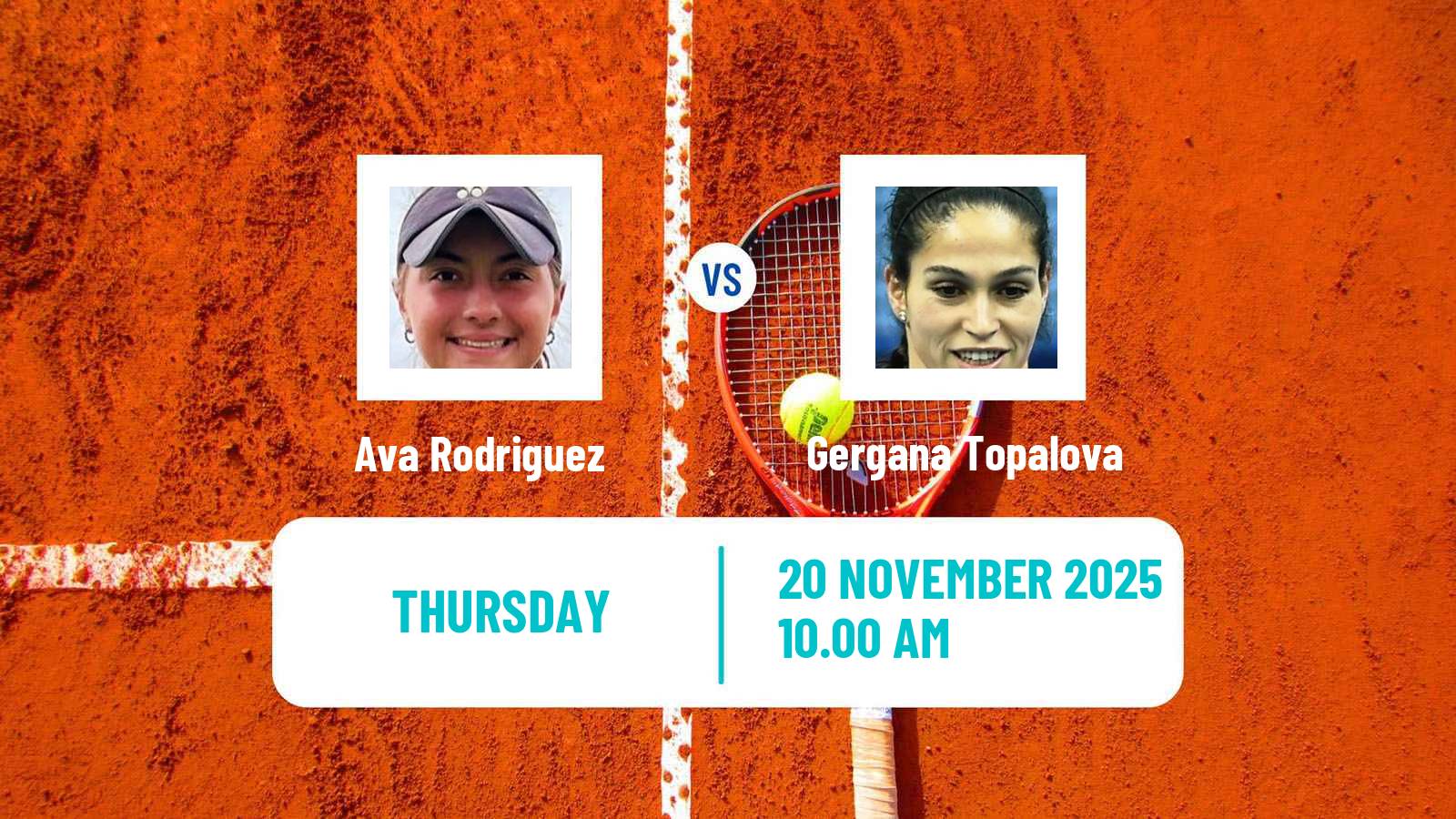 Tennis ITF Women Singles W35 Boca Raton Fl 4 Ava Rodriguez - Gergana Topalova